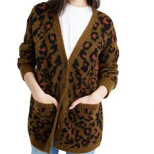 Madewell leopard print cardigan